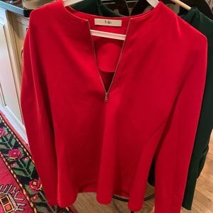 Tibi Red top